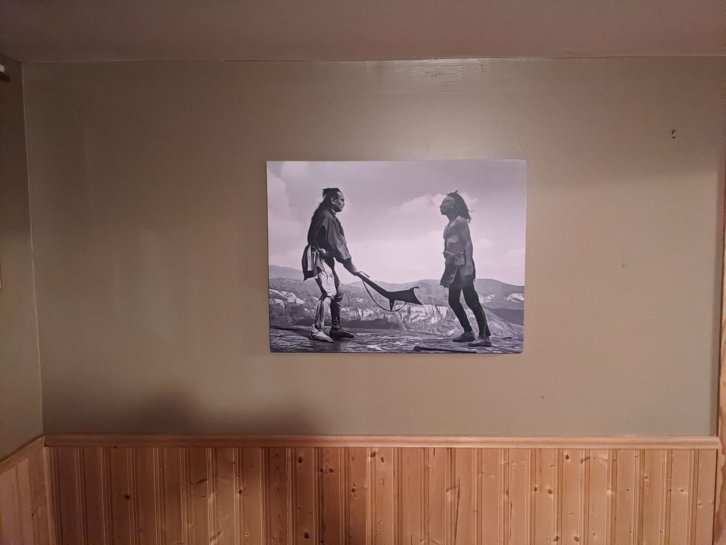Customer photo review of Last of the Mohicans Wall Art