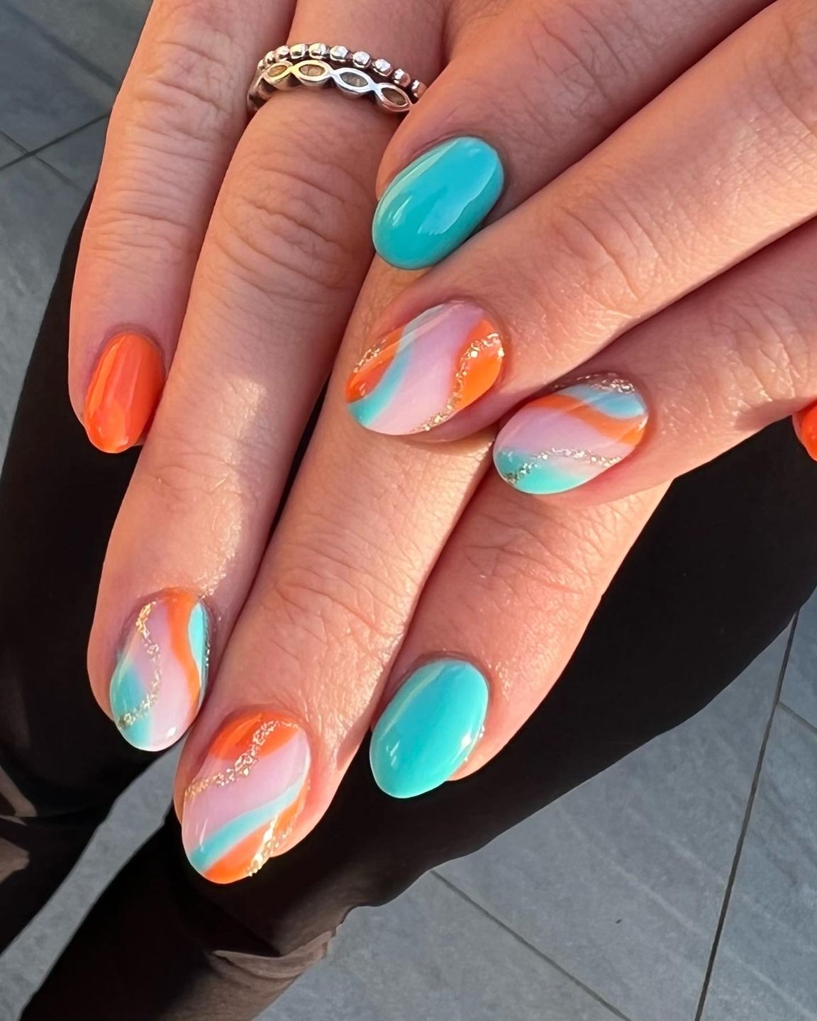 Customer photo review of Semilac Top Coat No Wipe UV Gel Polish 7 ml