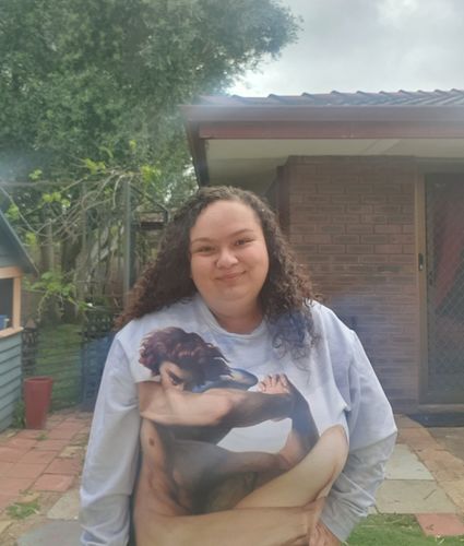Customer photo review of Fallen Angel sweater