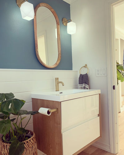 Customer photo review of Sottile Floating Vanity (24"-150")