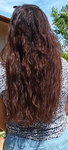 Reseña con foto de un cliente sobre Pack 3 Hennas Jamila Hair -  Cobrizo Natural y Duradero  👩🏼‍🦰