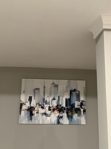 Customer photo review of 'Abstract Toronto' Framed Canvas