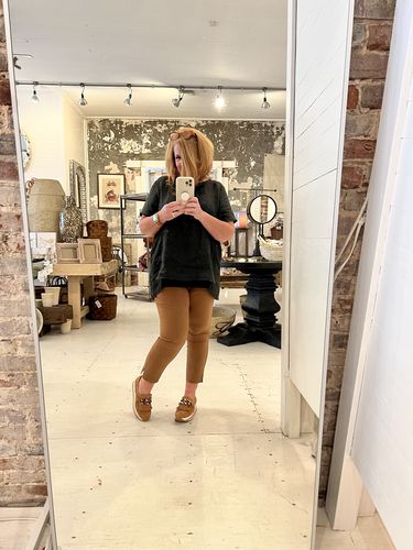 Customer photo review of Softwaves CADIE Cognac Slip-on  Platform Sneaker