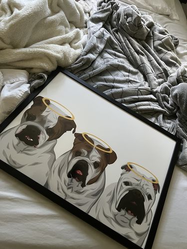 Customer photo review of Custom Pet(s) Portrait