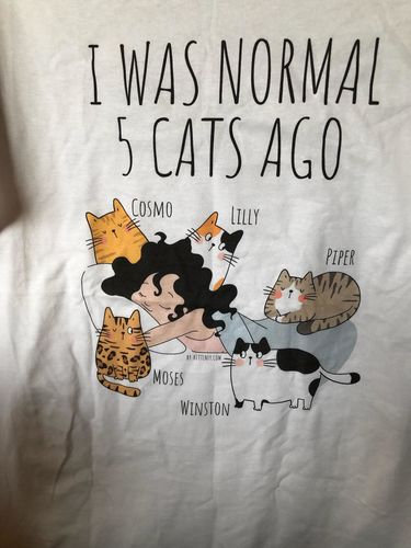 Customer photo review of Personalized Cat Sleepshirt