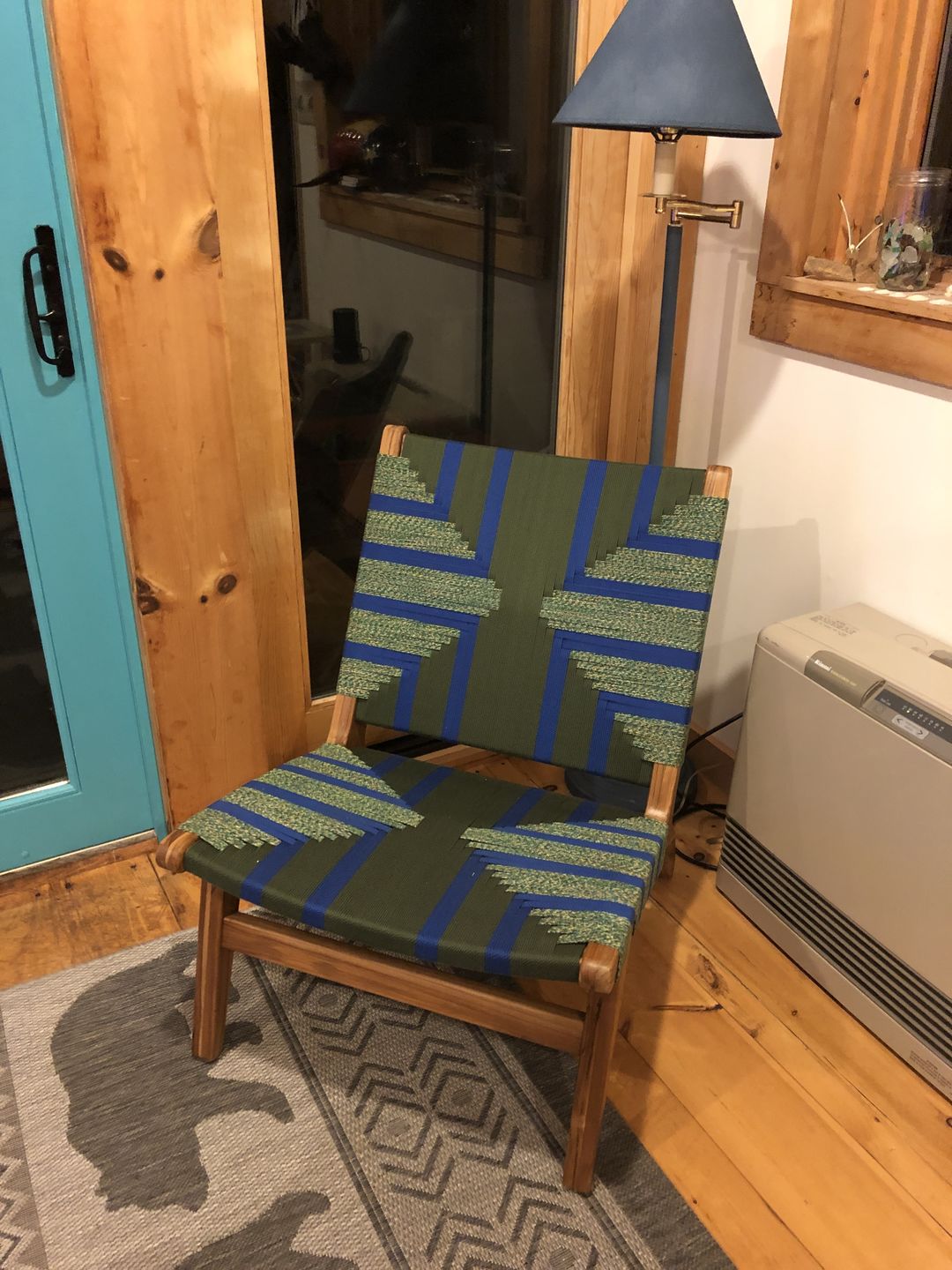 Customer photo review of Masaya Lounge Chair, Emerald Coast Pattern
