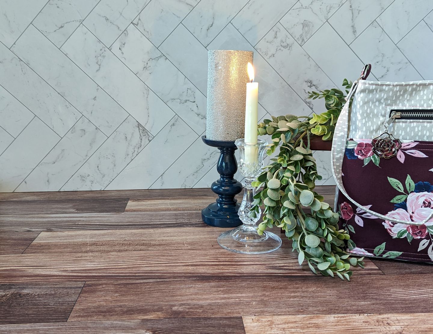 Customer photo review of Whitewash/Hickory Planks - XL