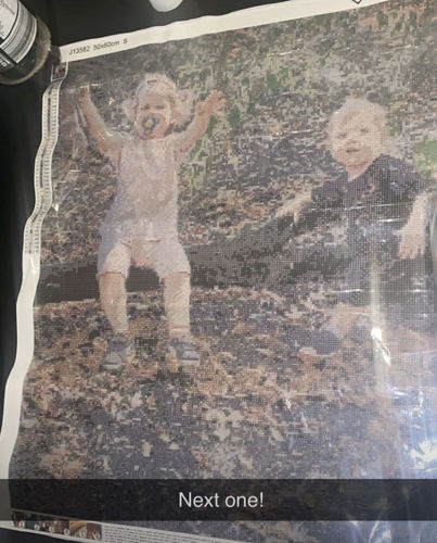 Customer photo review of Your Advanced Custom Diamond Painting Kit - Premium Quality