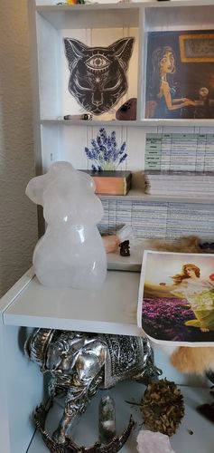 Customer photo review of XL Clear Quartz Goddess Body- (Curvy)