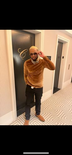 Customer photo review of Mens Velvet High Neck Long-sleeved T-Shirts SKUG26012
