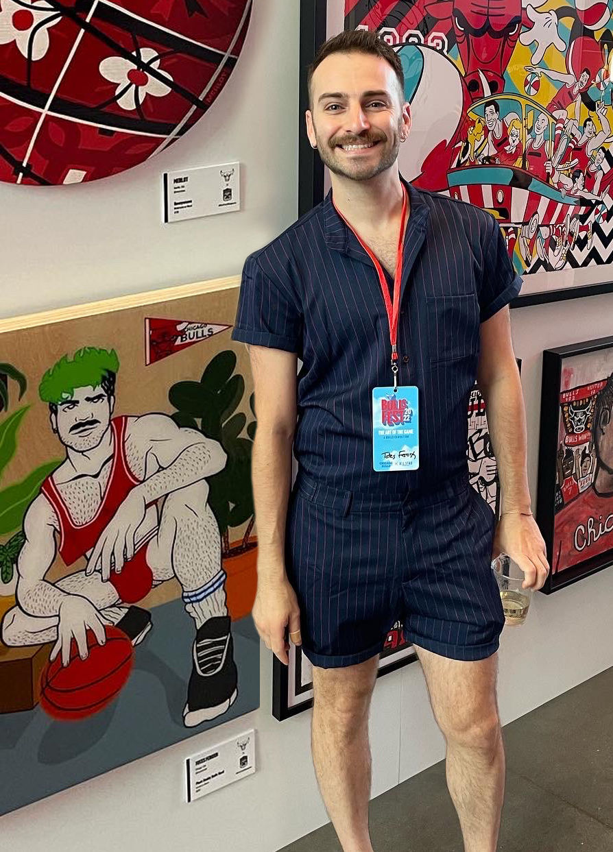 Customer photo review of Navy Chateaux Romper