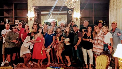 Customer photo review of Independence Day / BBQ Themed Murder Mystery Host Your Own Game Kit