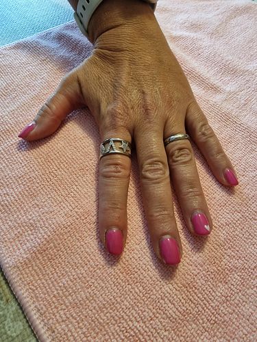 Customer photo review of Anello con stelle cuore e lettera