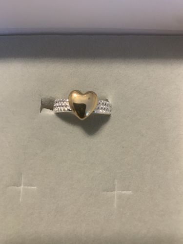 Customer photo review of Two Color Heart Ring