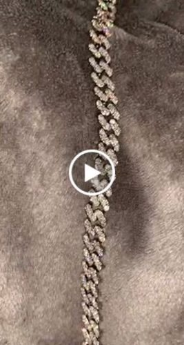 Customer video review of CUBAN ANKLET. - WHITE GOLD