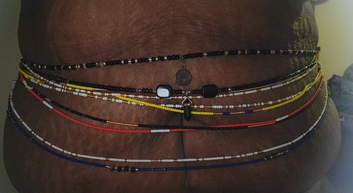 Customer photo review of Good Vibes Clasp Waist Beads