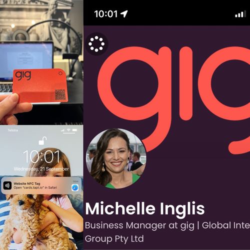 Customer photo review of Tapt Custom Digital Business Card