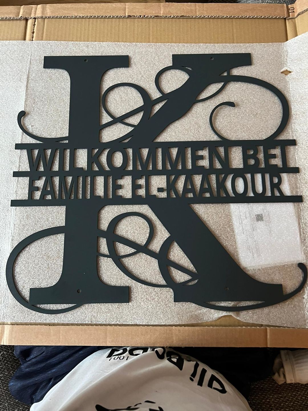 Customer photo review of Namens-Monogramm zweizeilig (personalisierbar)