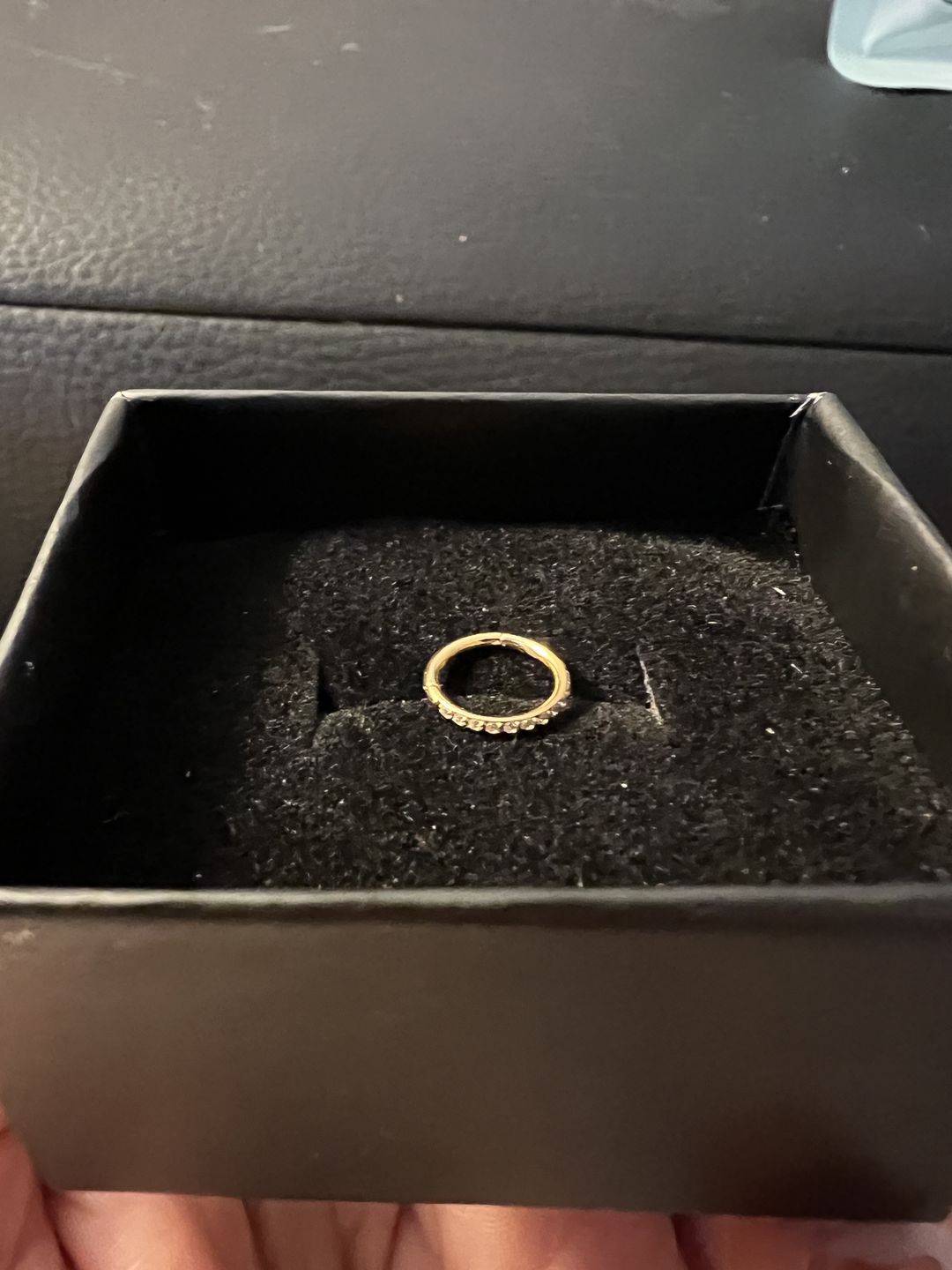 Customer photo review of Zircon Clicker | Nasen- & Ohrpiercing