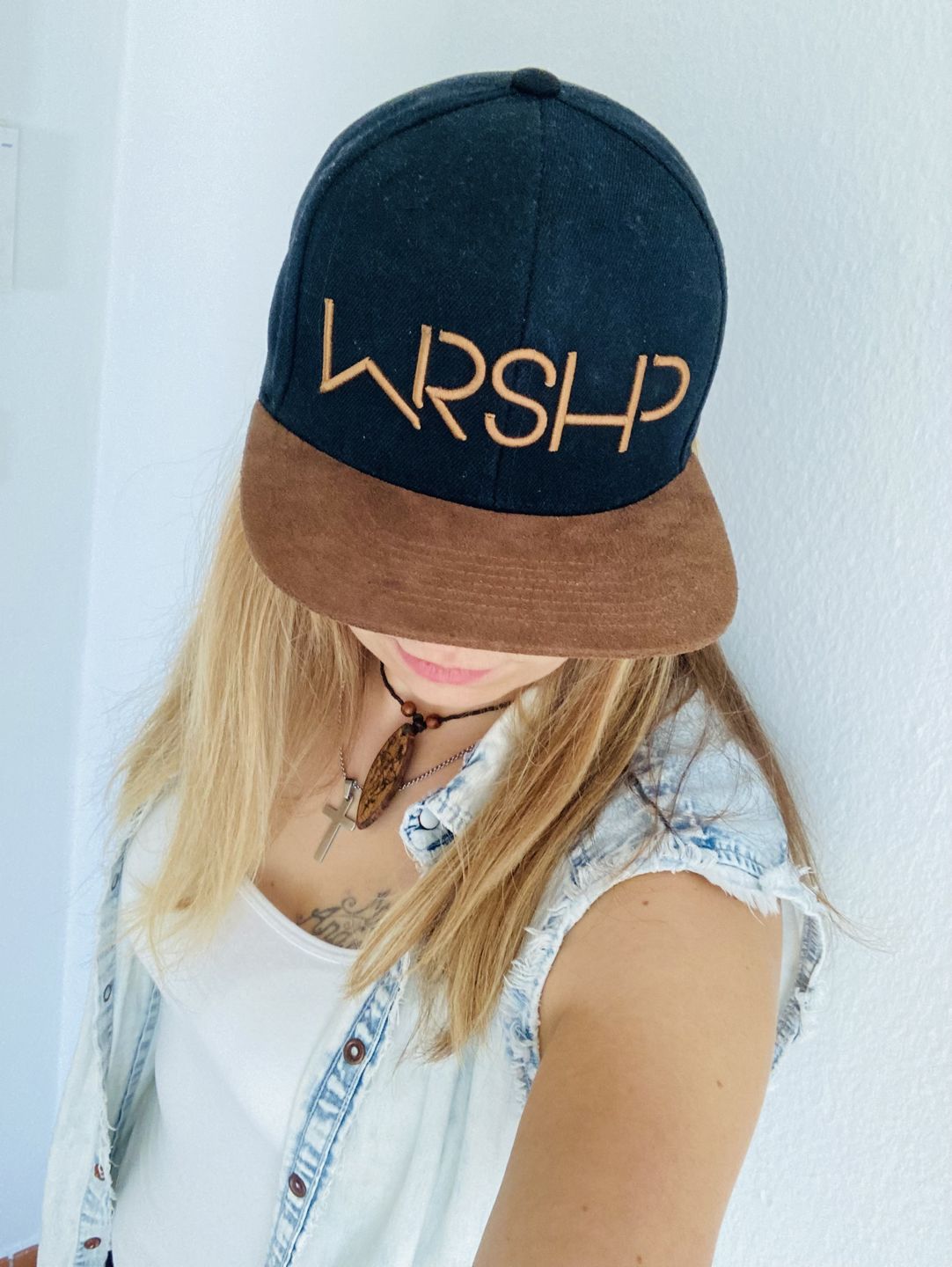 Customer photo review of WRSHP - Mocha Suede Snapback