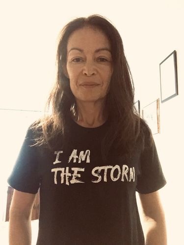 Customer photo review of I am the Storm Mens Tee