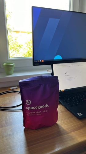 Customer photo review of rainbow dust