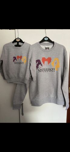 Customer photo review of Sanderson Sisters Matching Halloween Grey Sweatshirts