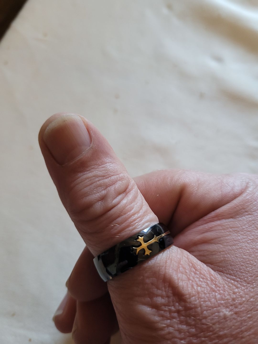 Customer photo review of Bague de la Guerre Sainte
