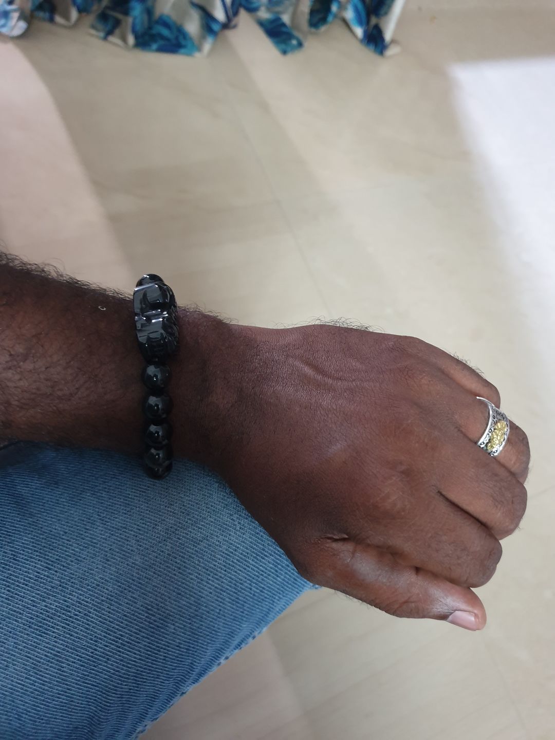 Customer photo review of Pi Yao Obsidian Wealth Bracelet