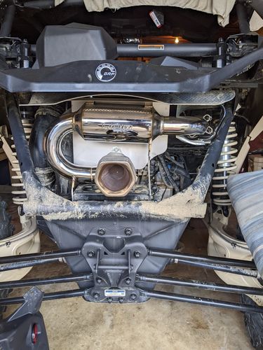 Customer photo review of RPM-SxS X3 Slip On Exhaust Sport Muffler Can Am Maverick X3 Turbo R & RR 2017-2023