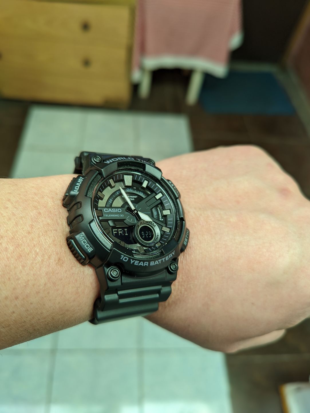 Customer photo review of Reloj Casio Análogo-Digital Vintage AEQ-110W-1BVDF Negro