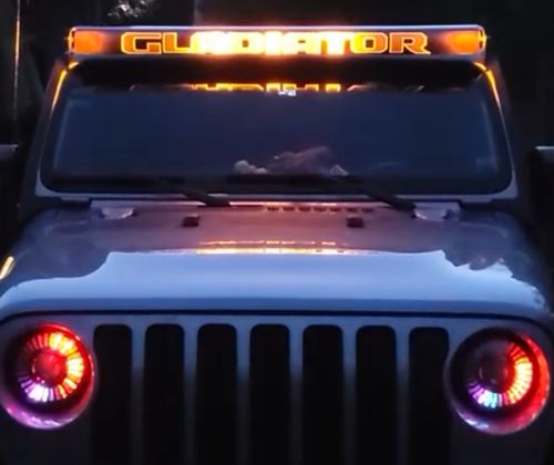 Customer photo review of Aerolidz Dual Row Clear Light Bar Cover - 52” LED Silencer