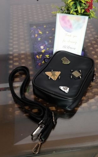 Customer photo review of Perseus Rivet Side Sling Bag | HK Exclusives