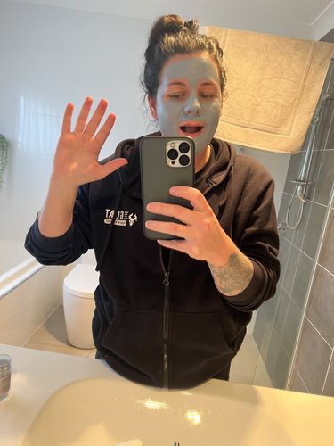 Customer photo review of Charcoal face mask