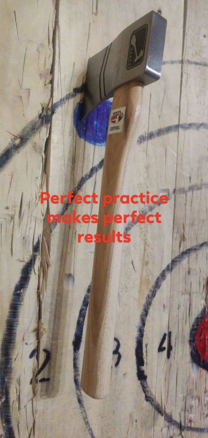 Customer photo review of The Corporal Throwing Axe