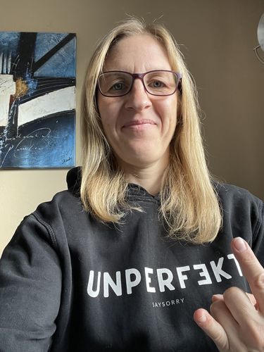 Customer photo review of 100% Organic Hoodie Unisex »UNPERFEKT«