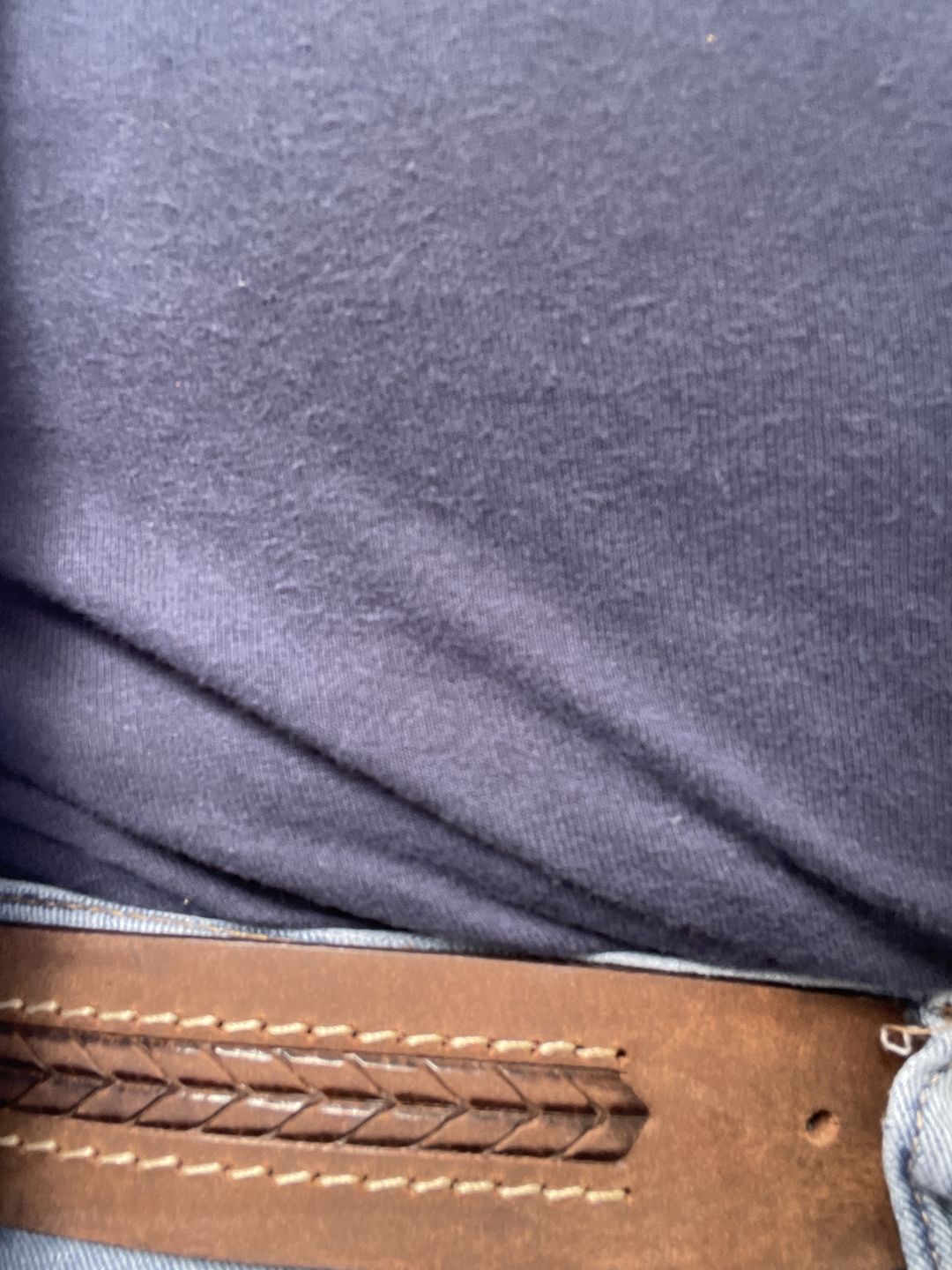 Customer photo review of Brown Arrow Patterned 100% Real Distressed Leather Belt