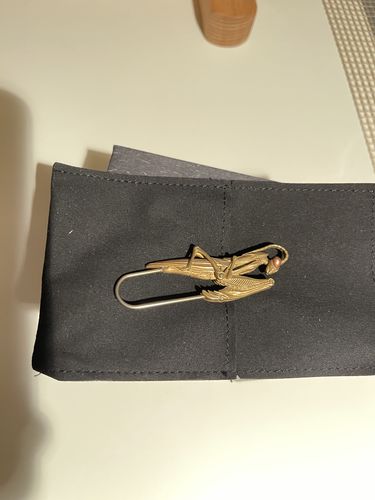 Customer photo review of Brass Fish Keychain