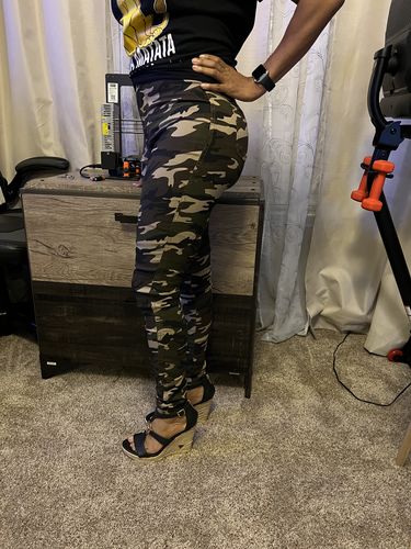 Customer photo review of Camo Skinny Jeans