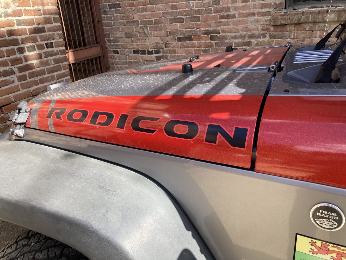 Customer photo review of Design Your Own Fender Vent Premium Wrap Decal for Wrangler and Gladiator