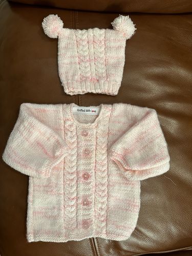 Customer photo review of Baby Mystery Knitting Box