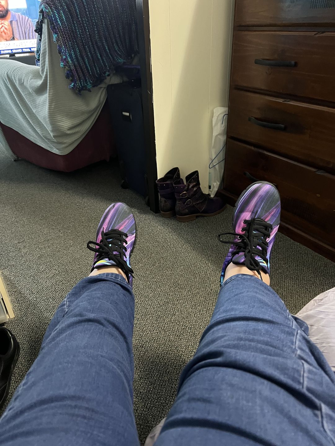 Customer photo review of Art Painted Handcrafted Sneakers