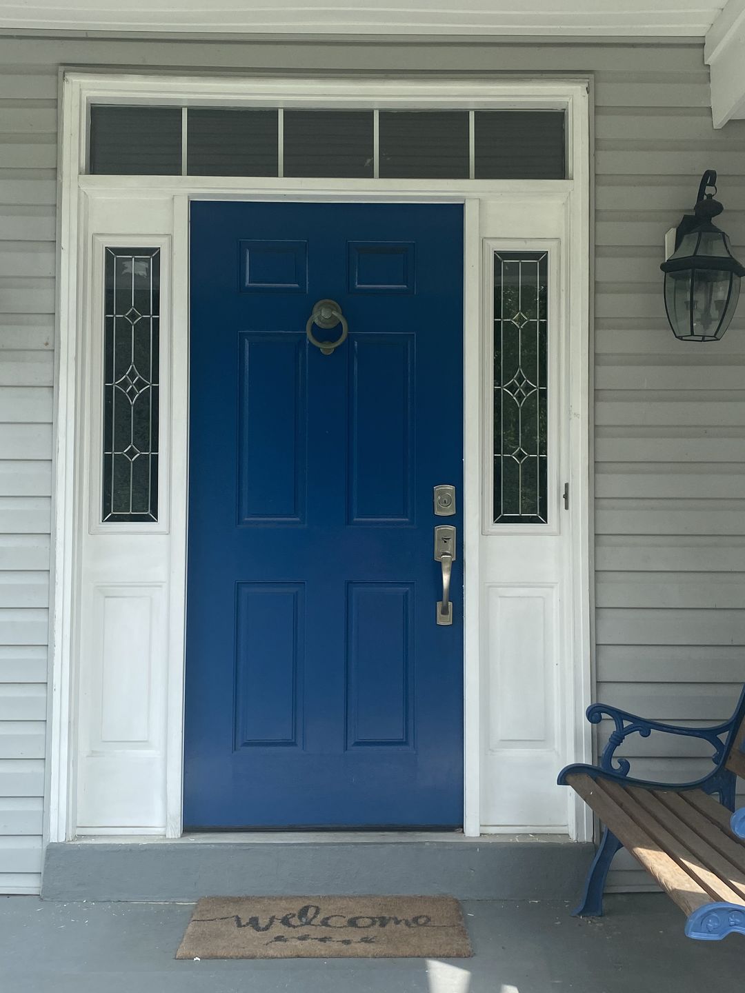 Customer photo review of Wexford Glass and Frame Kit (Half Sidelite 10" x 38" Frame Size)