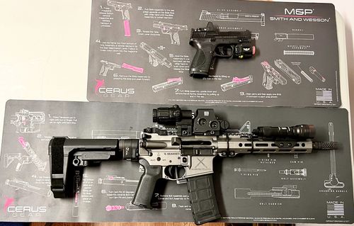 Customer photo review of Smith & Wesson® M&P® Instructional Gun Mat