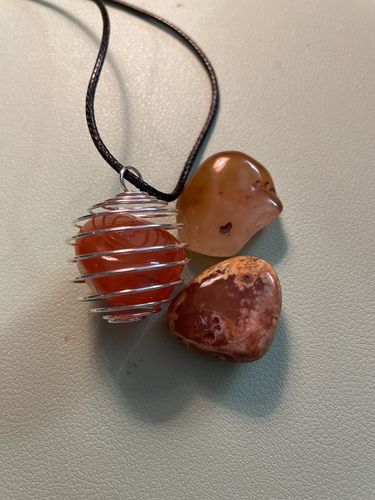 Customer photo review of 3 Piece Carnelian Set