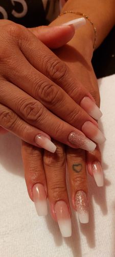 Customer photo review of Acrílico Make Cover Petal Rose 2 oz Fantasy Nails