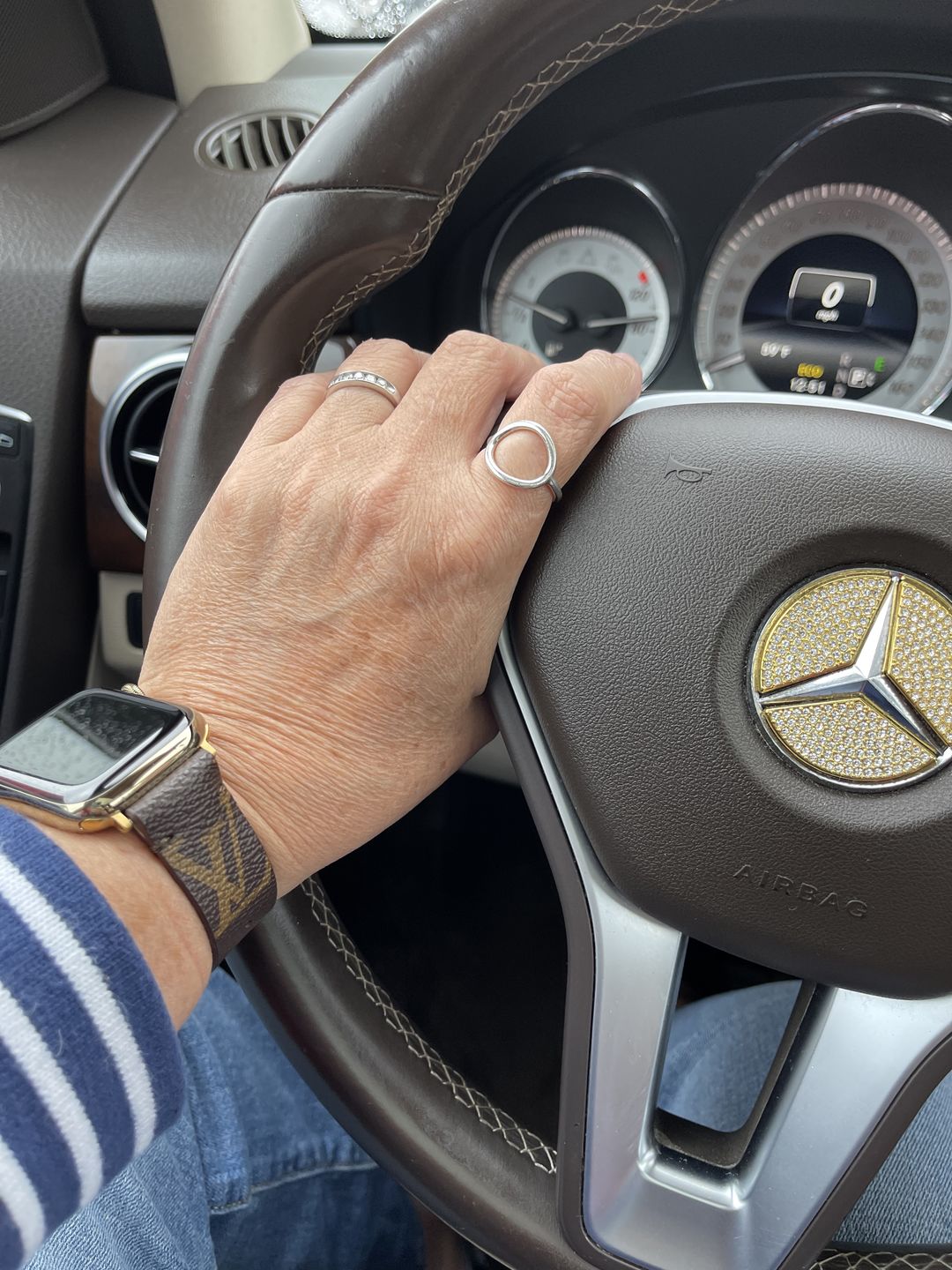 Customer photo review of Apple Watch Band Classic LV Monogram
