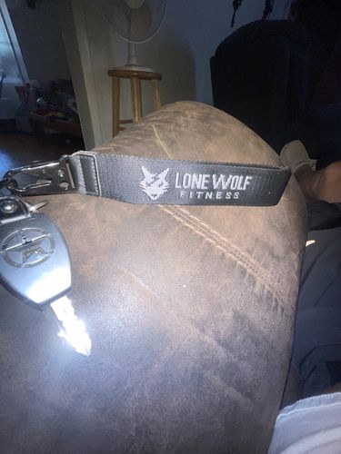 Customer photo review of Lone Wolf Key Chain