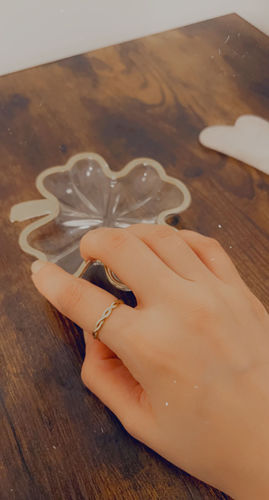 Customer photo review of Braided Ring - Gold