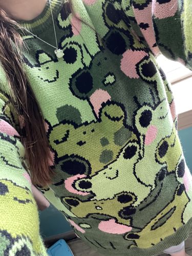 Customer photo review of At My Lilypad Sweater